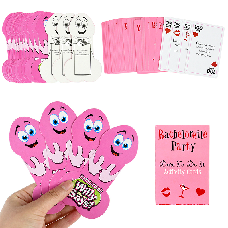 Party Games Bachelorette - Carte de jeux d'activités pour enterrement