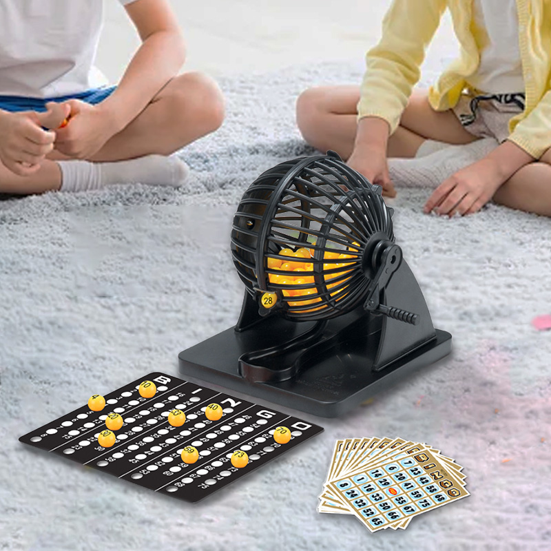 Party Games Bingo - Machine de loterie de Bingo, piquets