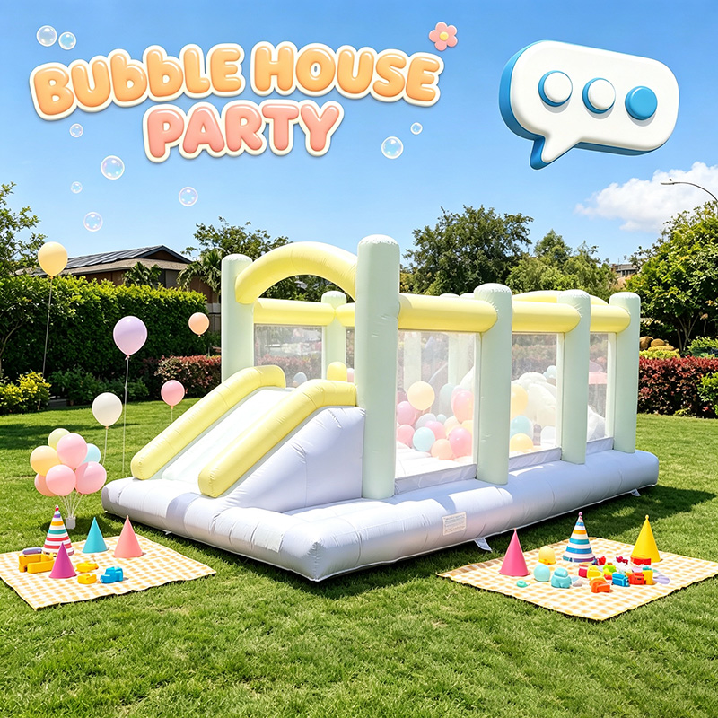 Party Games Easy Kids - Parcours d'obstacles gonflable miniature de couleur