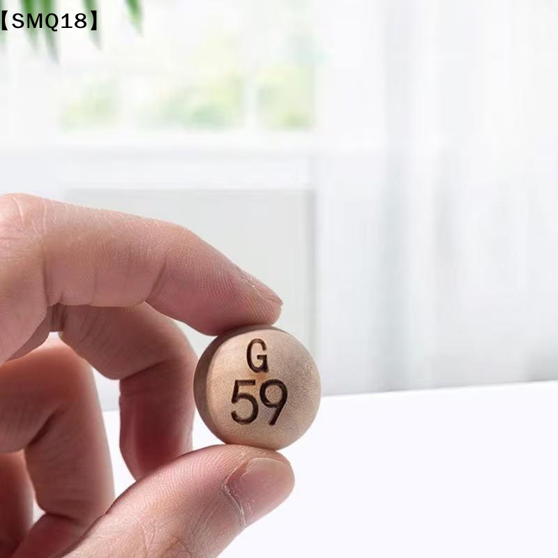 Party Games Bingo - 75 boules de bingo naturelles avec