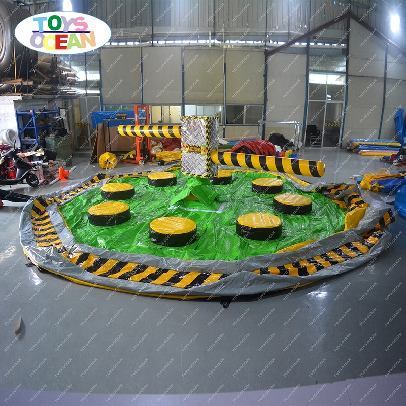 Party Games Elimination - Jeu interactif gonflable Meltdown Wipeout Eliminator,