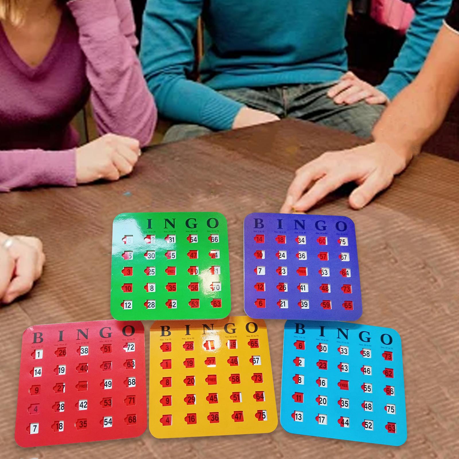 Party Games Bingo - Carton de Bingo imprimé grande, 5