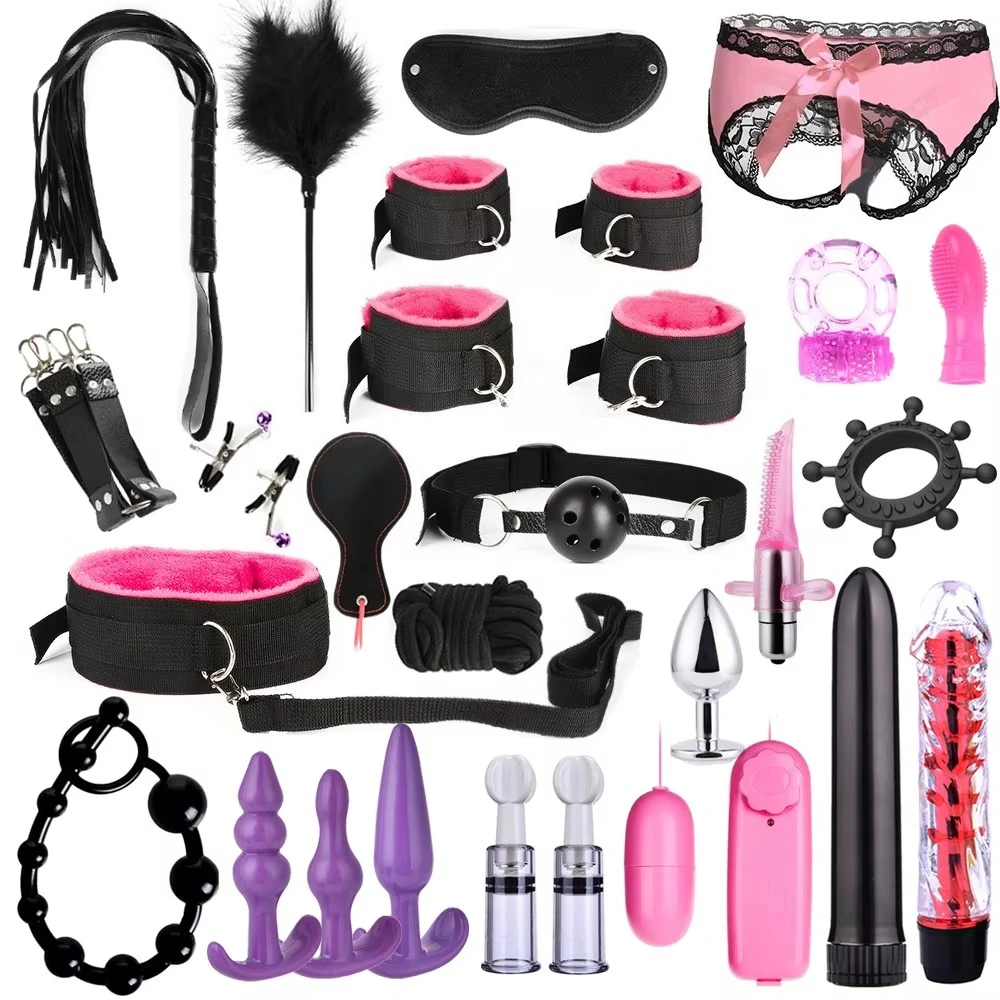Party Games Couple - Kit BDSM en cuir pour couples,