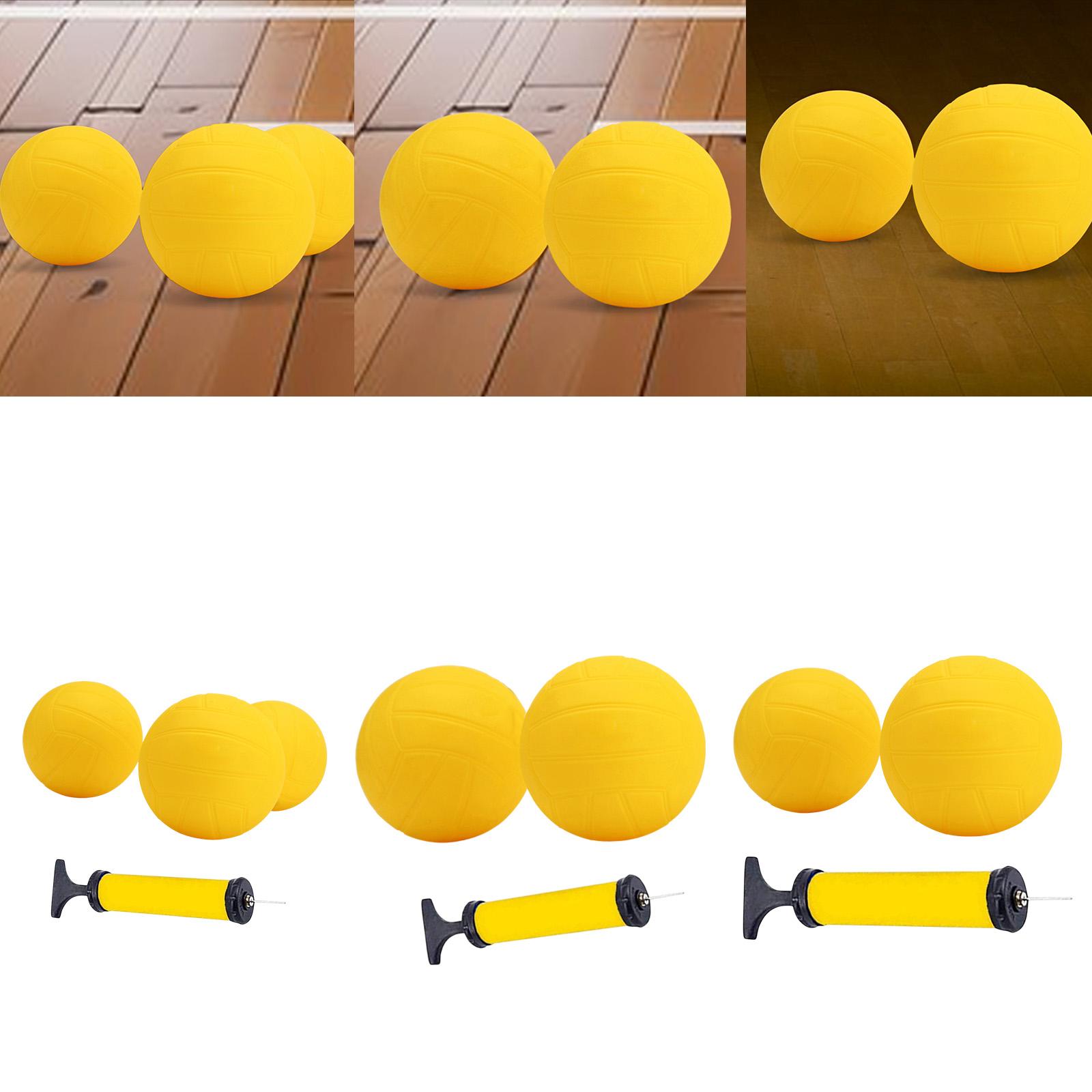 Spike Ball Game - Mini ballon de volley gonflable jaune