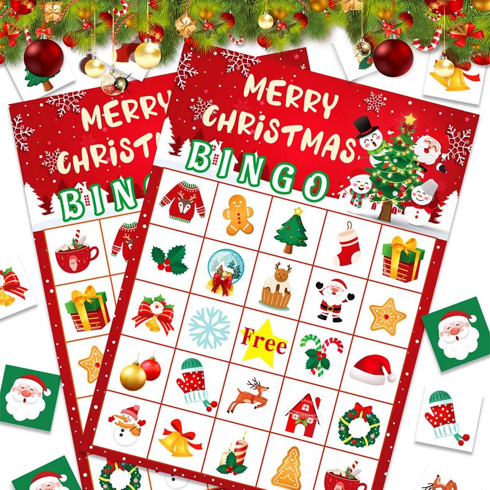 Party Games Bingo - Nouveau Joyeux noël cartes de Bingo