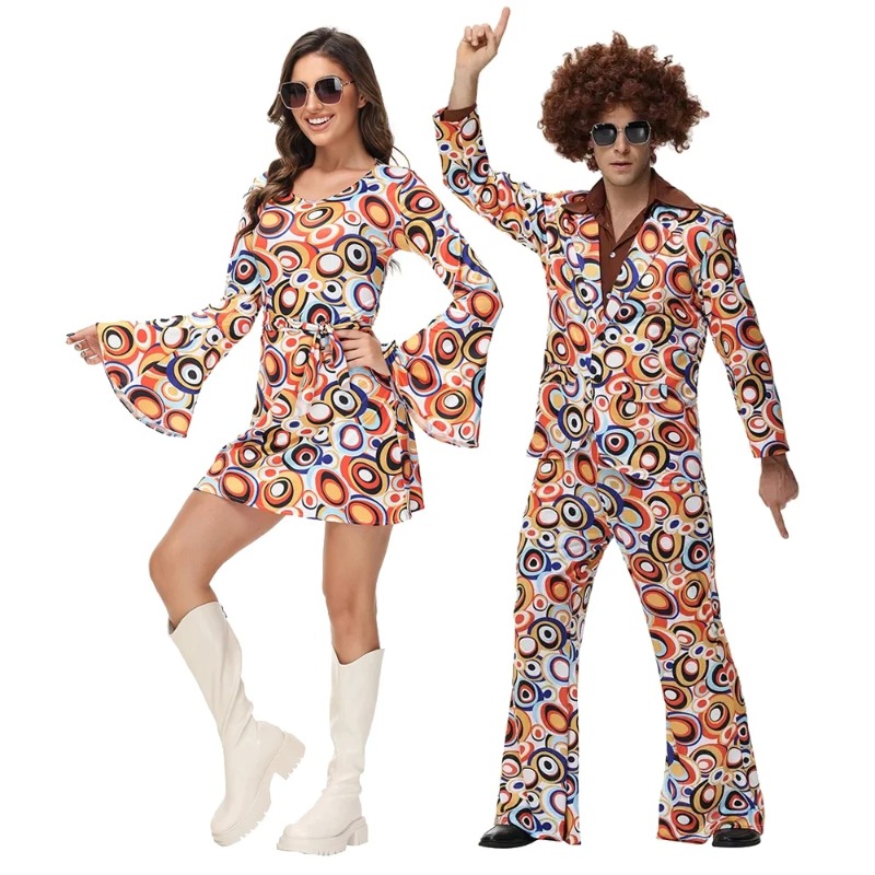 Party Games Couple - Costume rétro pour hommes et femmes,
