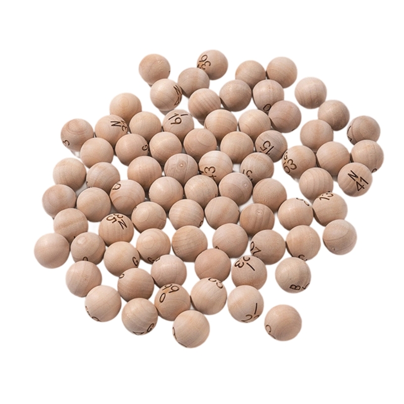 Boules Bingo en bois naturel,  - Party Games Bingo avis et prix