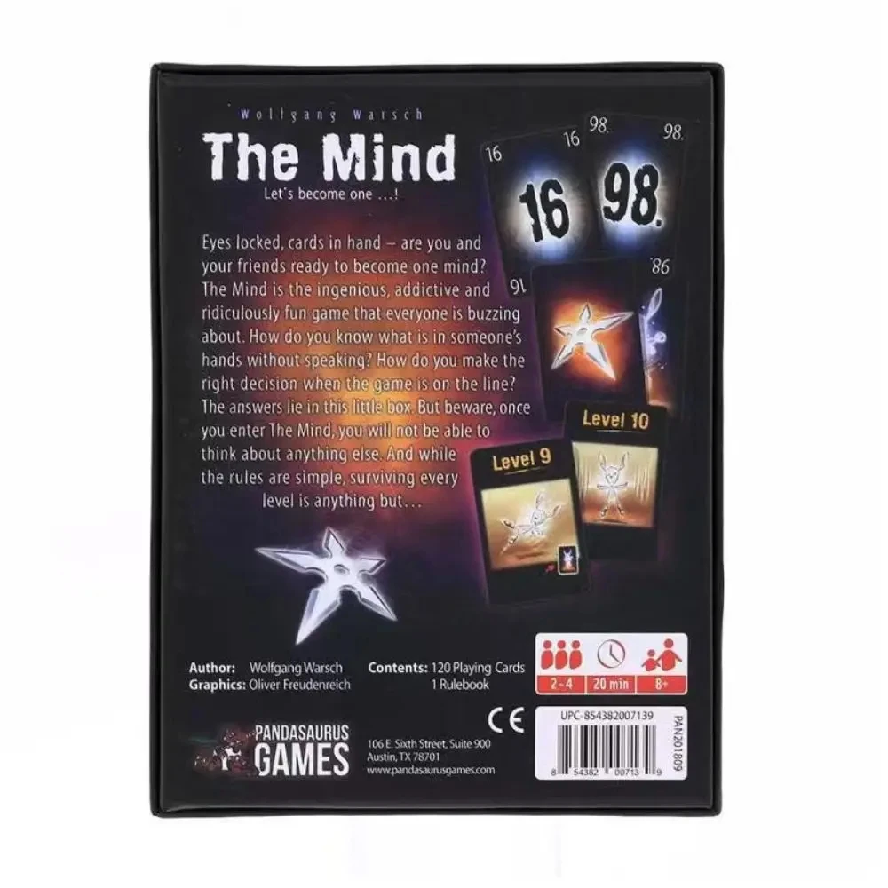 NOUVEAU Jeu de cartes The Mind - Party Games Game avis et prix
