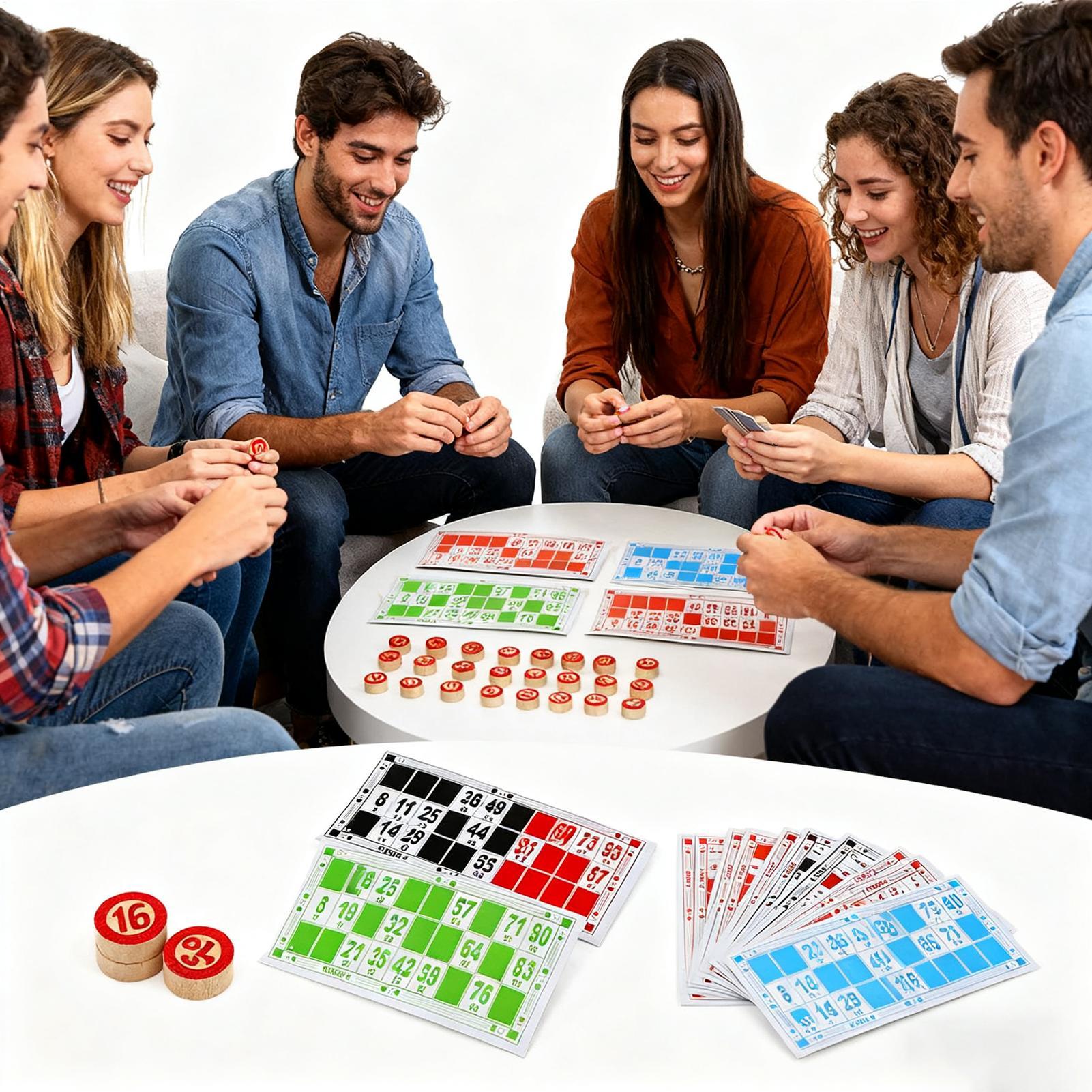 Jeu de bingo vintage en bois,  - Party Games Bingo avis et prix