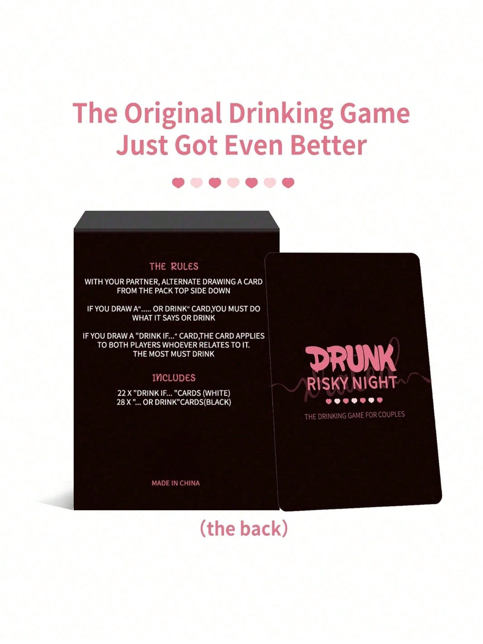 Jeu de cartes Drunk Risky Nigh - Party Games Couple avis et prix