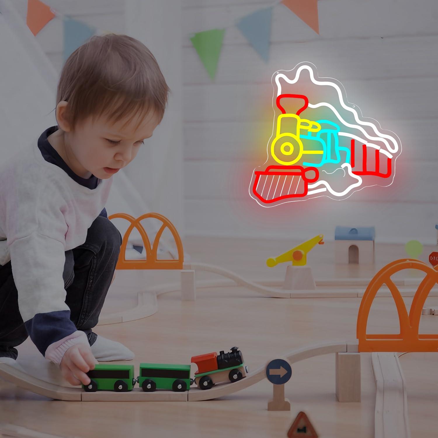 Enseigne néon Train à vapeur,  - Party Games Steam avis et prix