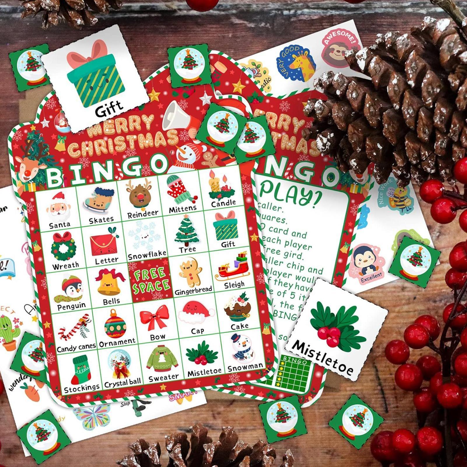 Jeu de bingo de Noël, ensemble - Party Games Bingo avis et prix