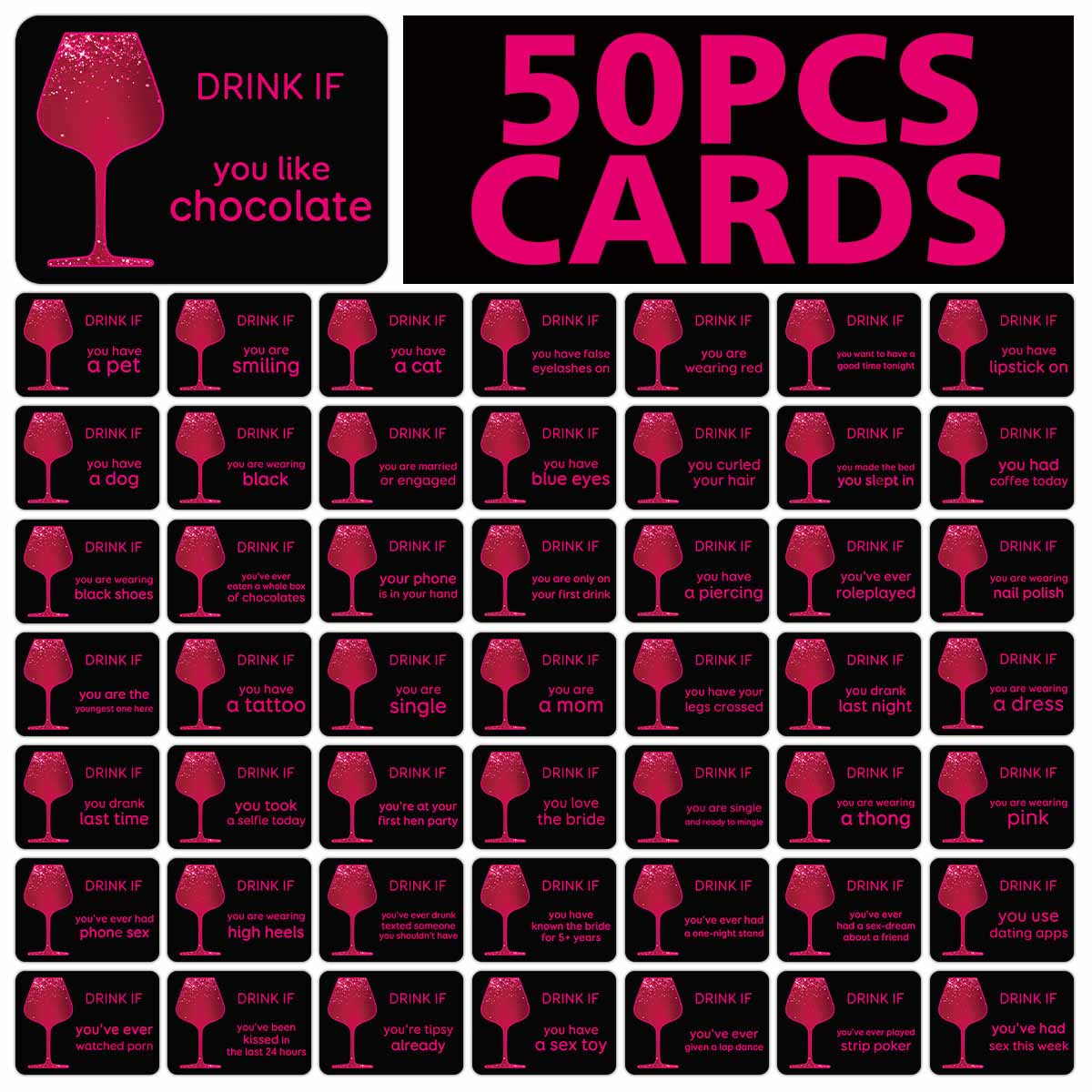 50 cartes de jeu pour fête pré - Party Games Bachelorette avis et prix