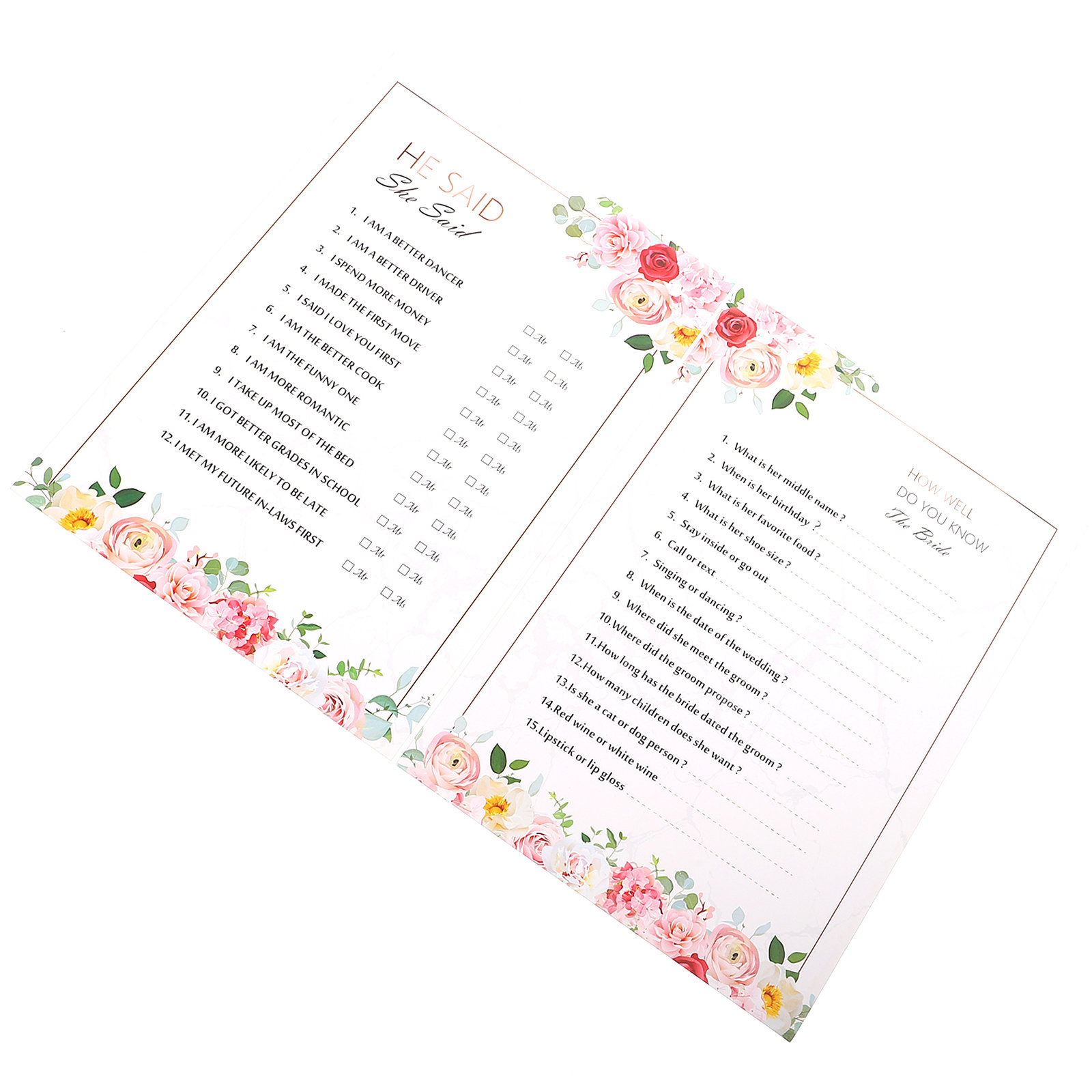 20 cartes de jeu de questions  - Party Games Bachelorette avis et prix