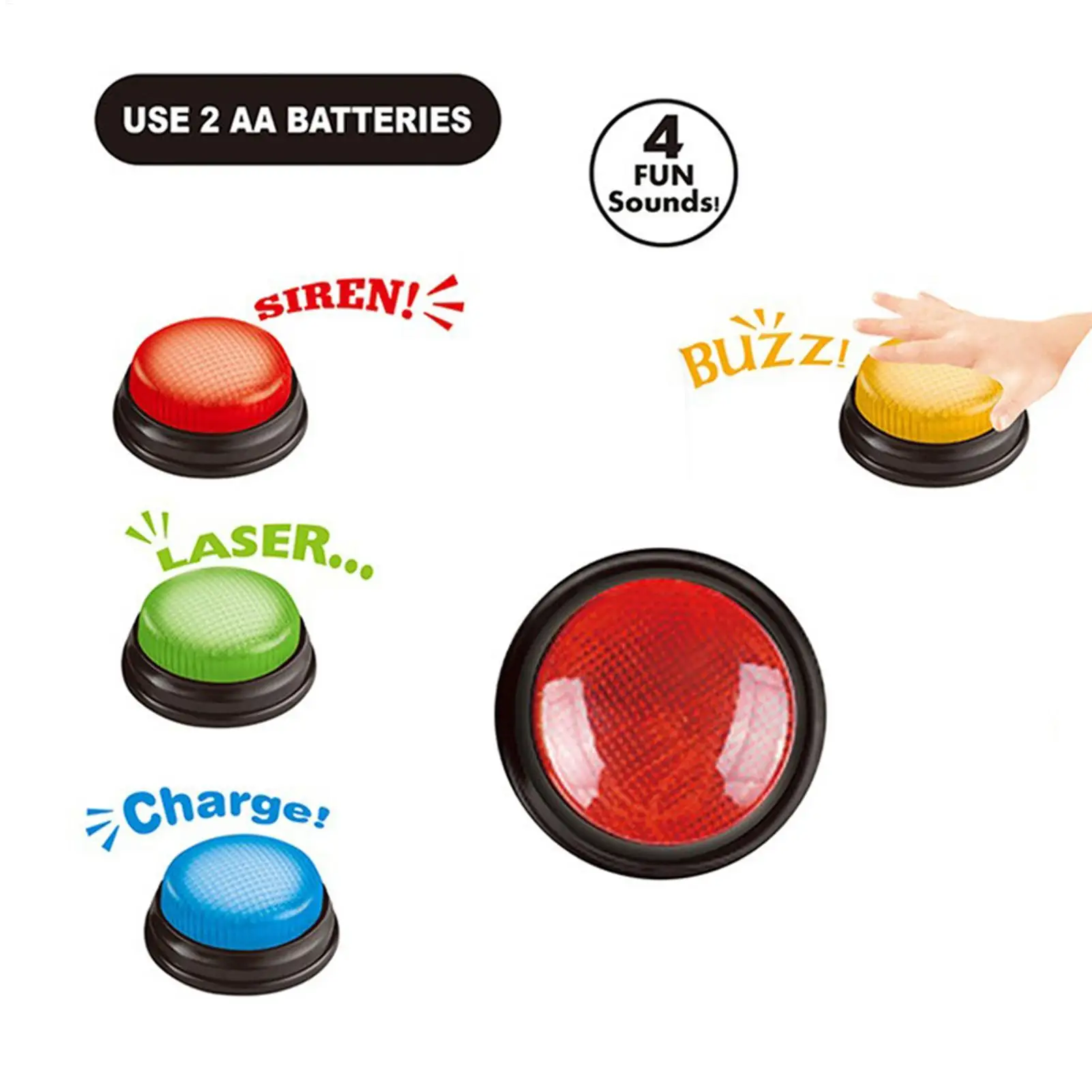 Buzzer de jeu 4 boutons à répo - Party Games Easter For Kids avis et prix