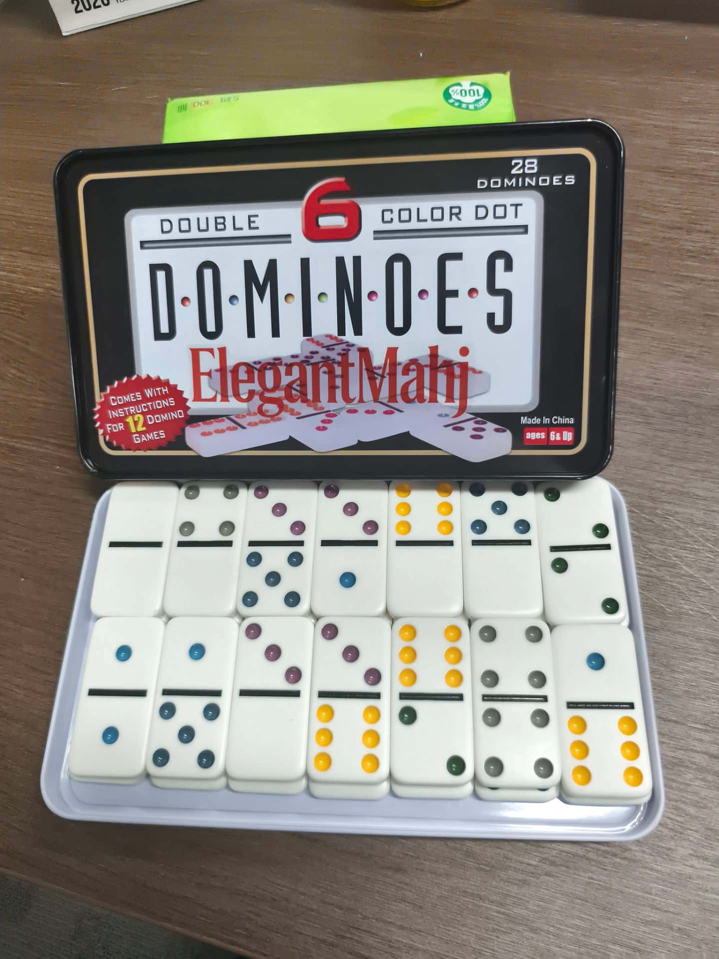 Jeu de dominos Double Six élég - Party Games Box avis et prix